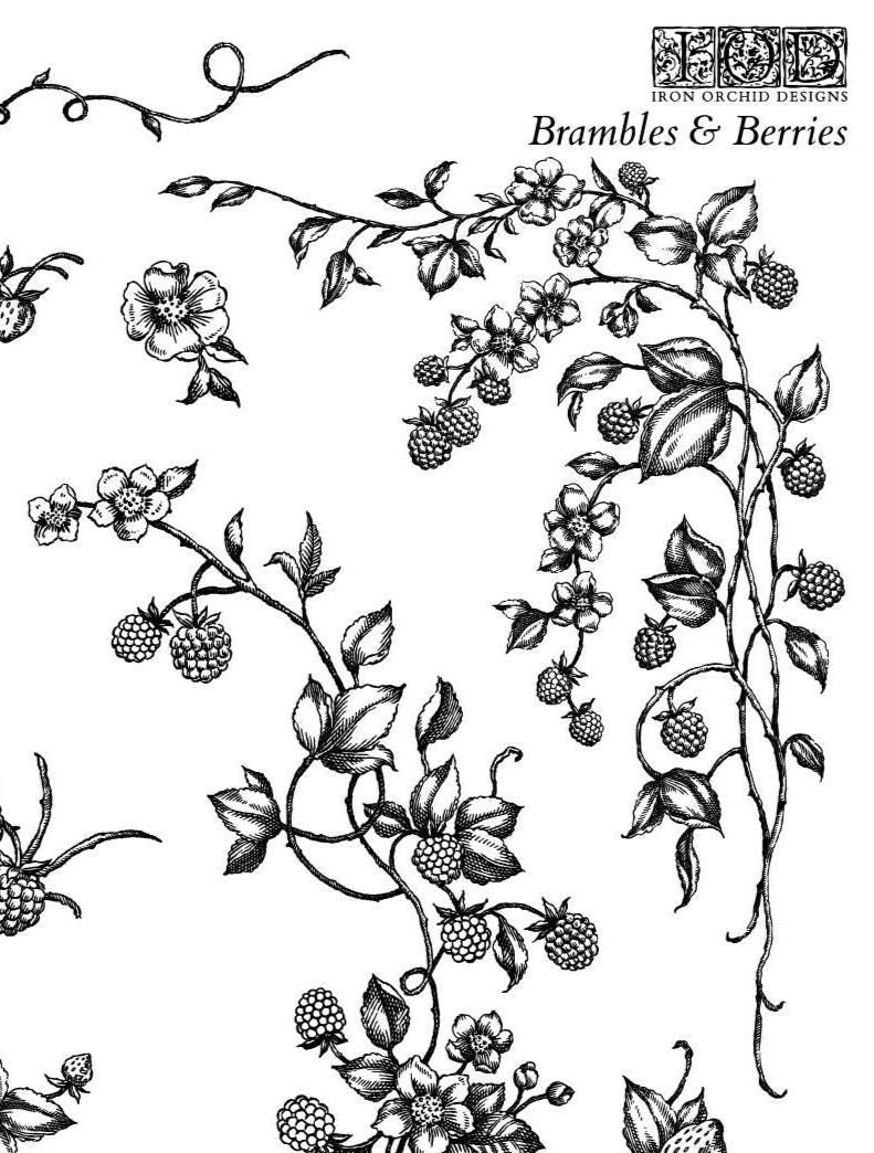 IOD Brambles and Berries Stamp
