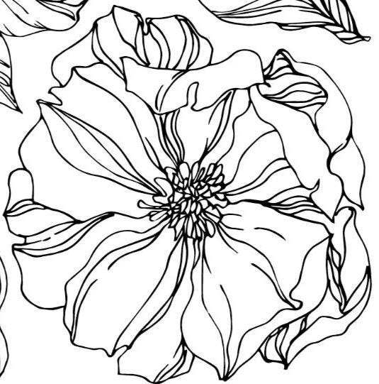 IOD Peonies 2 Sheet 12 inch by 12 inch Stamps