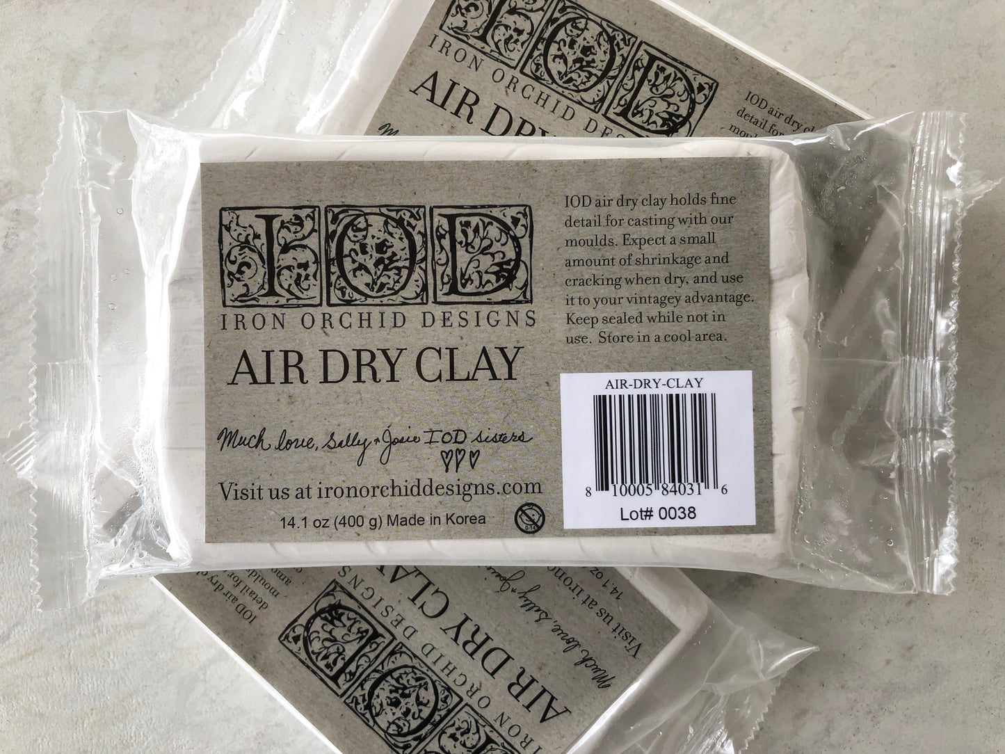Air Dry Clay IOD by Iron Orchid Designs 14 ounces, Moulding Clay, Molding Clay Sculpting Clay, Ships in 1-2 days!