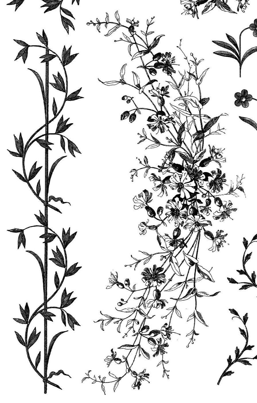 Flora and Vine IOD Stamp