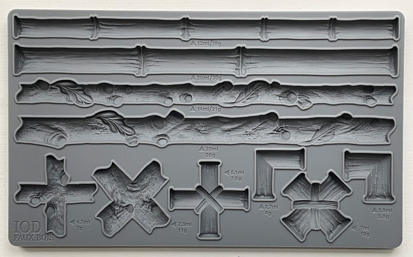 IOD Faux Bois 6x10 Decor Mould