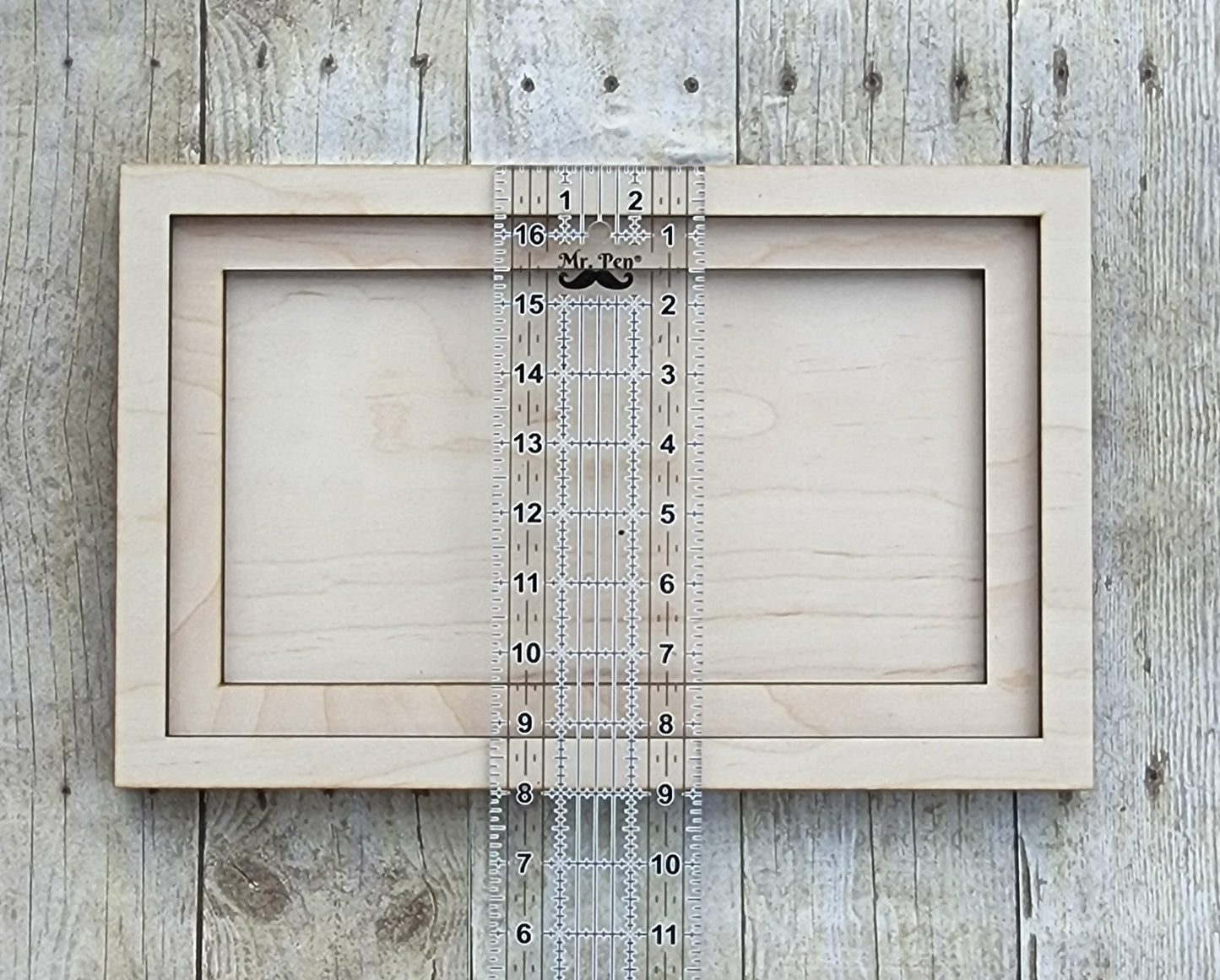 Rectangle Wood Frame 14" x 9" inches- Wooden Blank
