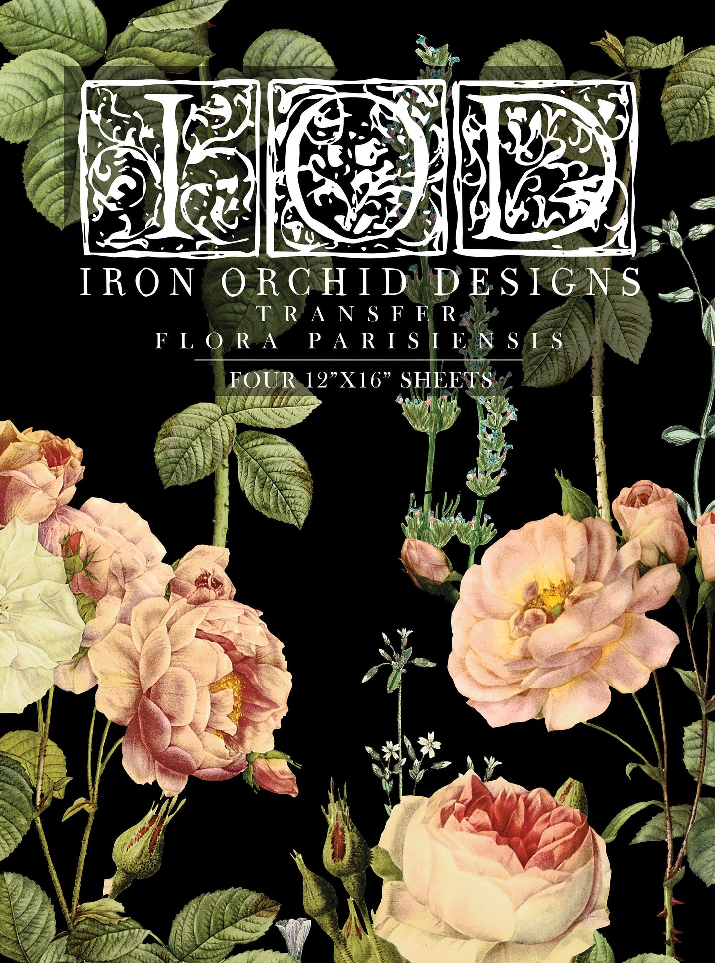 Flora Parisiensis IOD Transfer Pad with (4) 12 X 16 Sheets