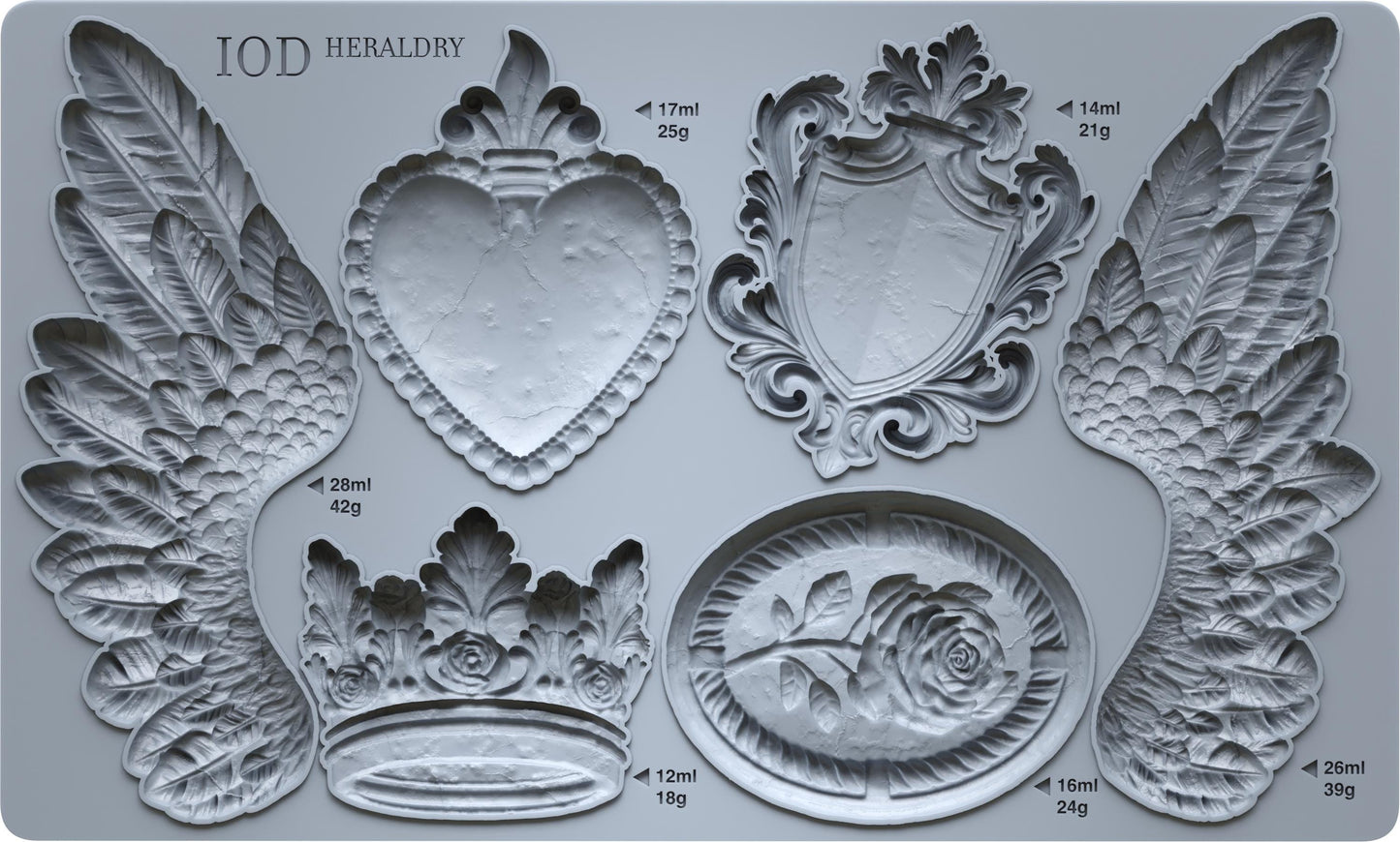 IOD Heraldry 6x10 Decor Mould