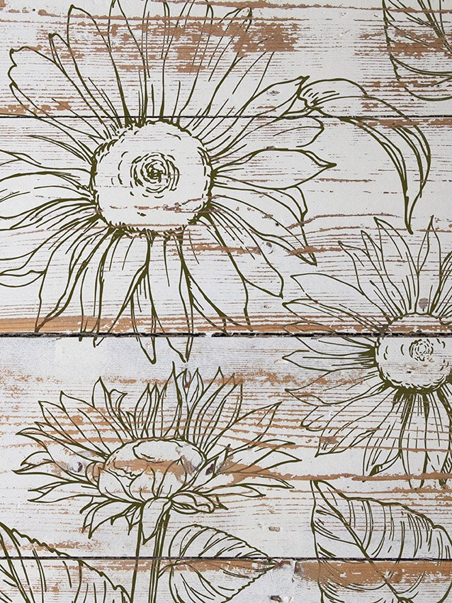 IOD Sunflowers Stamps, Iron Orchid Designs Ships in 1-2 days!