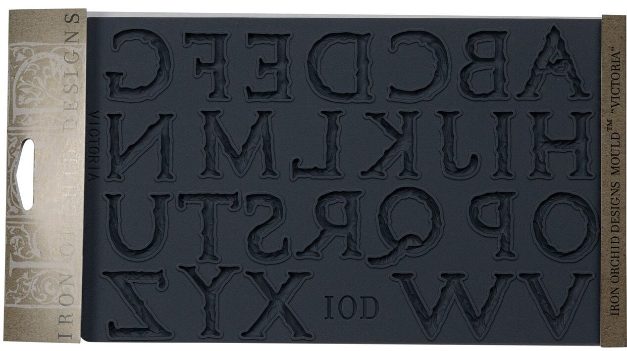 IOD Victoria 6x10 Decor Mould Label Moulds Use With Clay or Resin Crafts Signs Sugar Arts Furniture Fall Decor, Victoria Mold