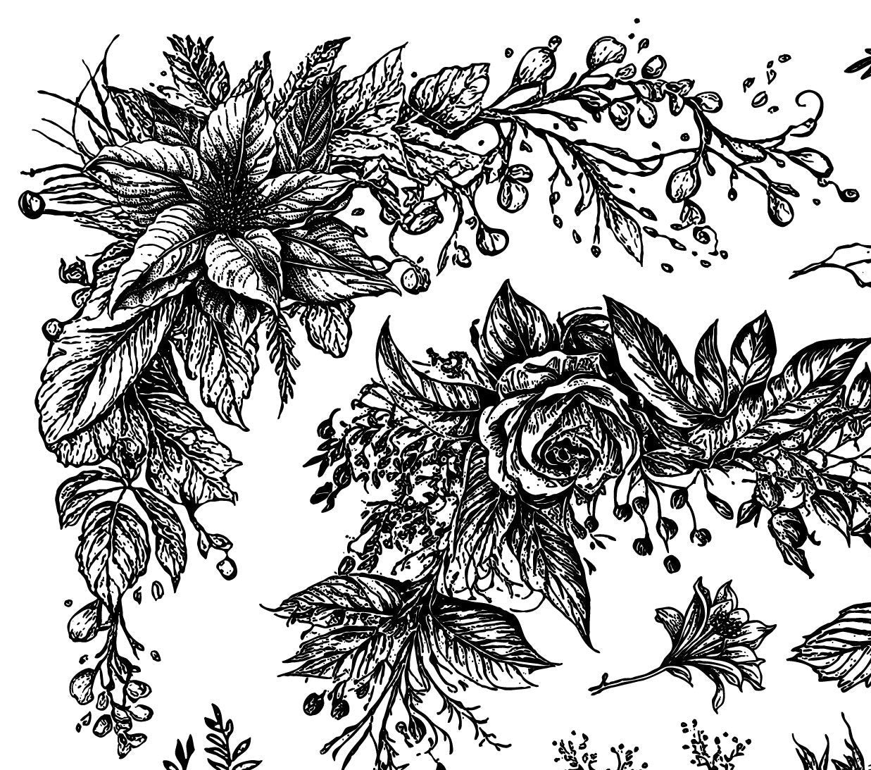 IOD Winter Adornment Stamps