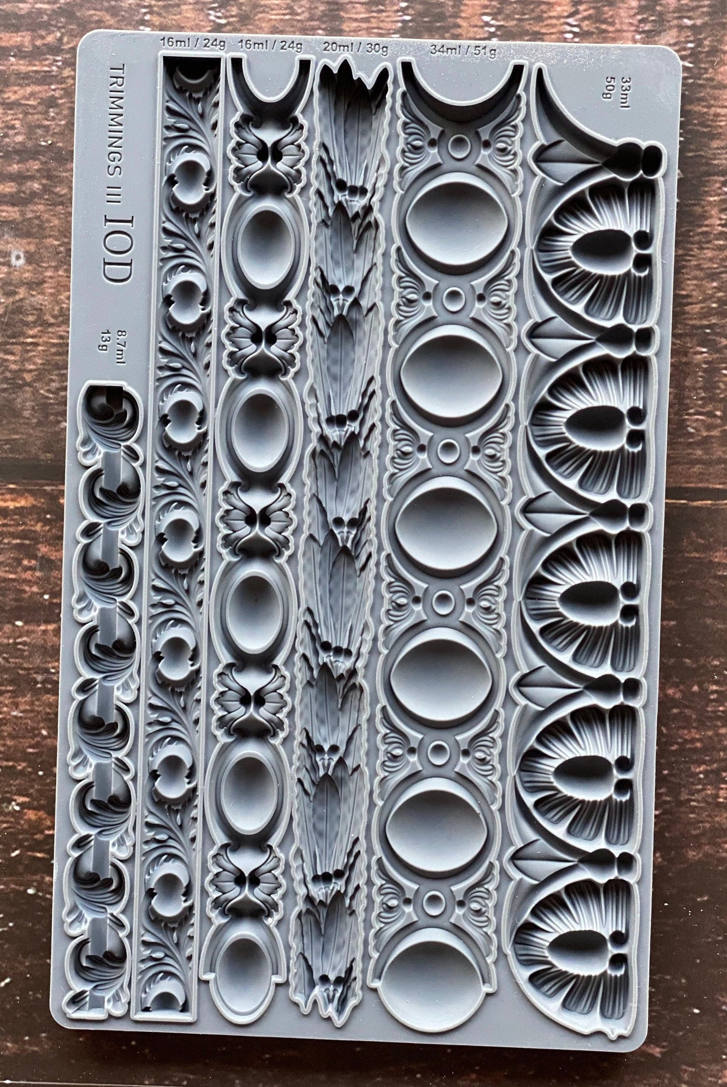 IOD Trimmings 3 6x10 Decor Mould
