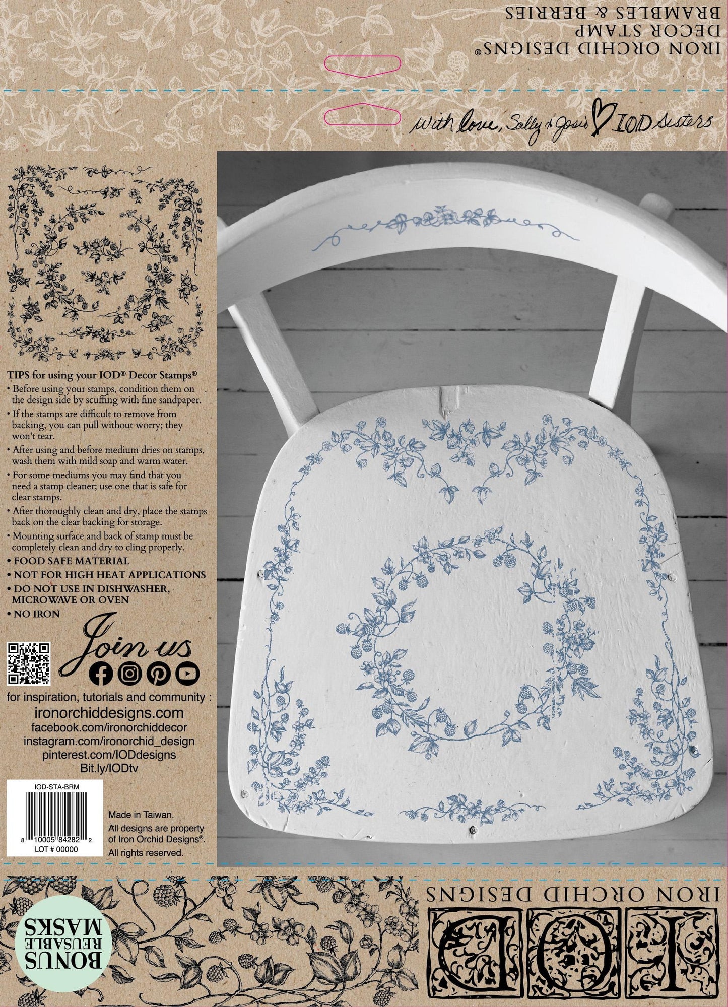 IOD Brambles and Berries Stamp