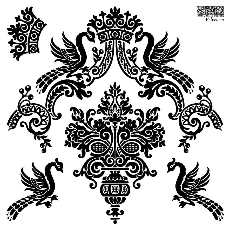 IOD Velveteen Stamp Set