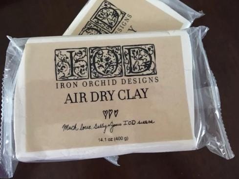 Air Dry Clay IOD by Iron Orchid Designs 14 ounces, Moulding Clay, Molding Clay Sculpting Clay, Ships in 1-2 days!
