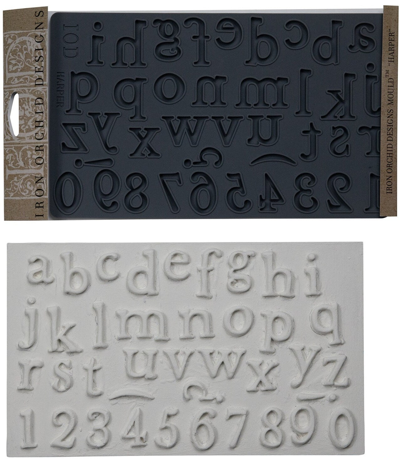 IOD Harper 6x10 Decor Mould Label Moulds Use With Clay or Resin Crafts Signs Sugar Arts Furniture Fall Decor, Harper Mold Ships in 1-2 days!