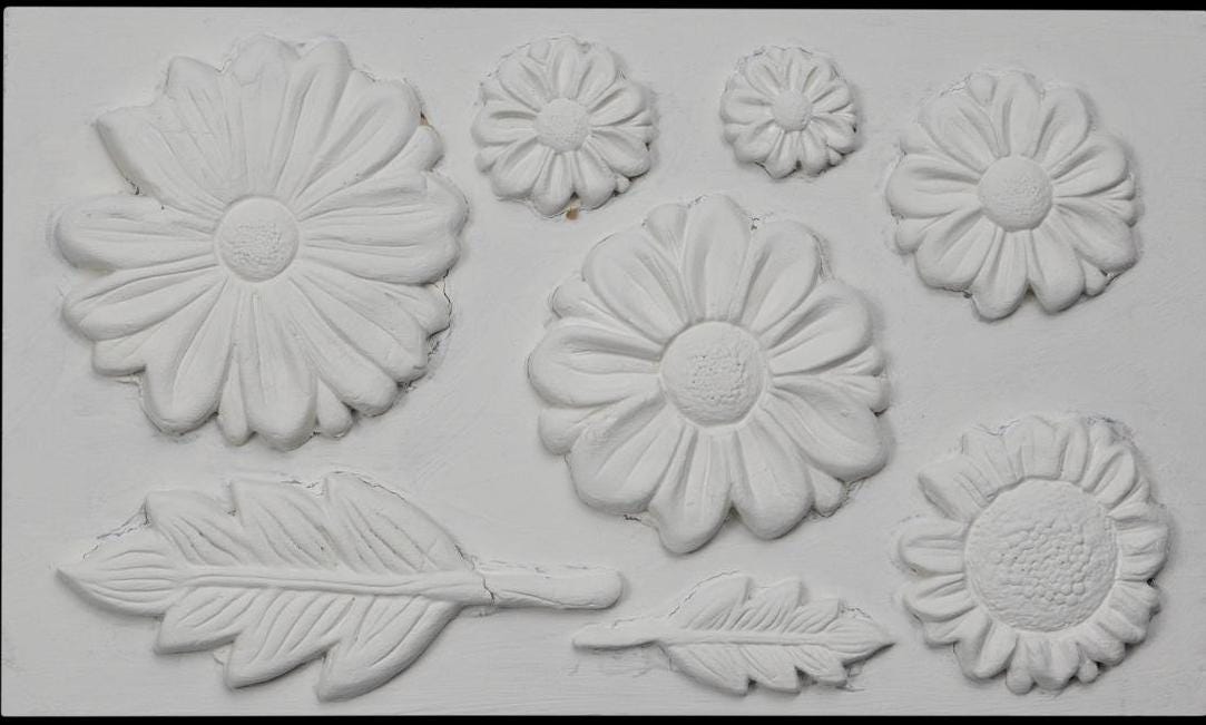 IOD He Loves Me 6x10 Decor Mould, Moulds Use With Clay, Resin Crafts Signs Sugar Arts Furniture Fall Decor, Rosettes Mold