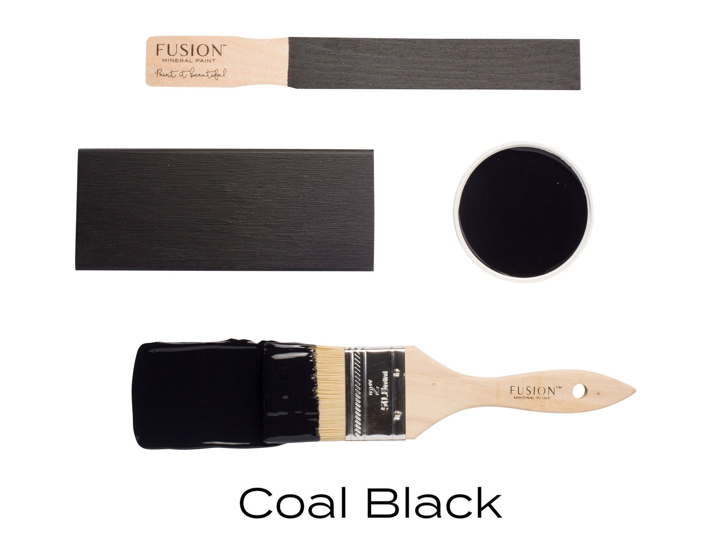 Coal Black Fusion Mineral Paint Pint