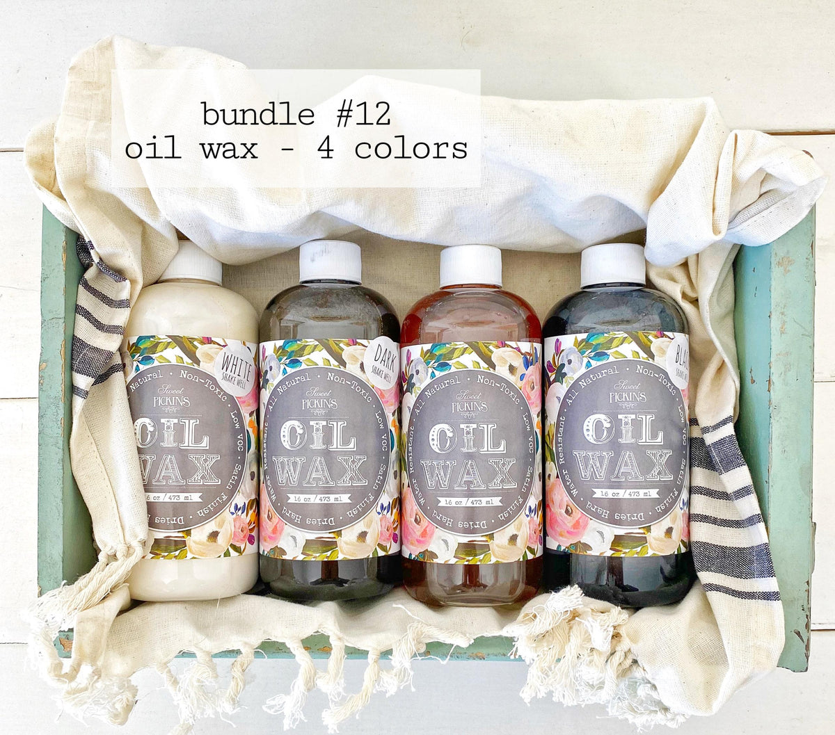 Sweet Pickins Milk Paint Dark Oil Wax- Bespoke, Chippy, Distressed, Antique, Vintage, Upcycle, Thrift Flip