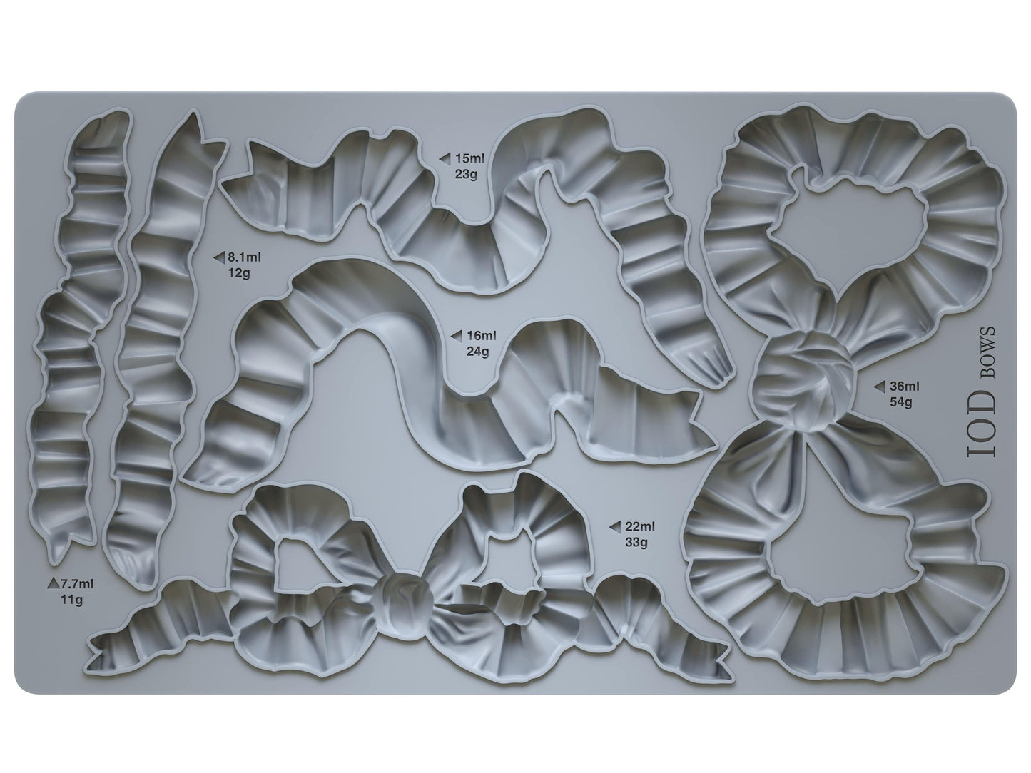 Bows 6x10 IOD Decor Mould