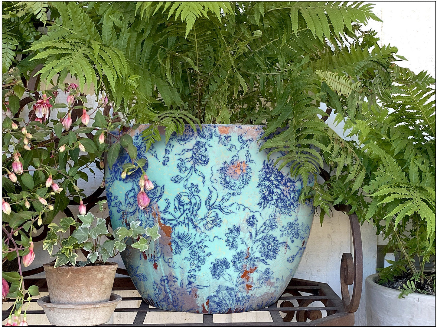 Indio Floral IOD Paint Inlay