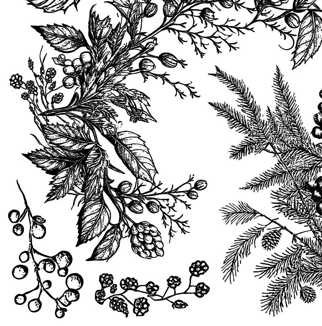 IOD Winter Adornment Stamps
