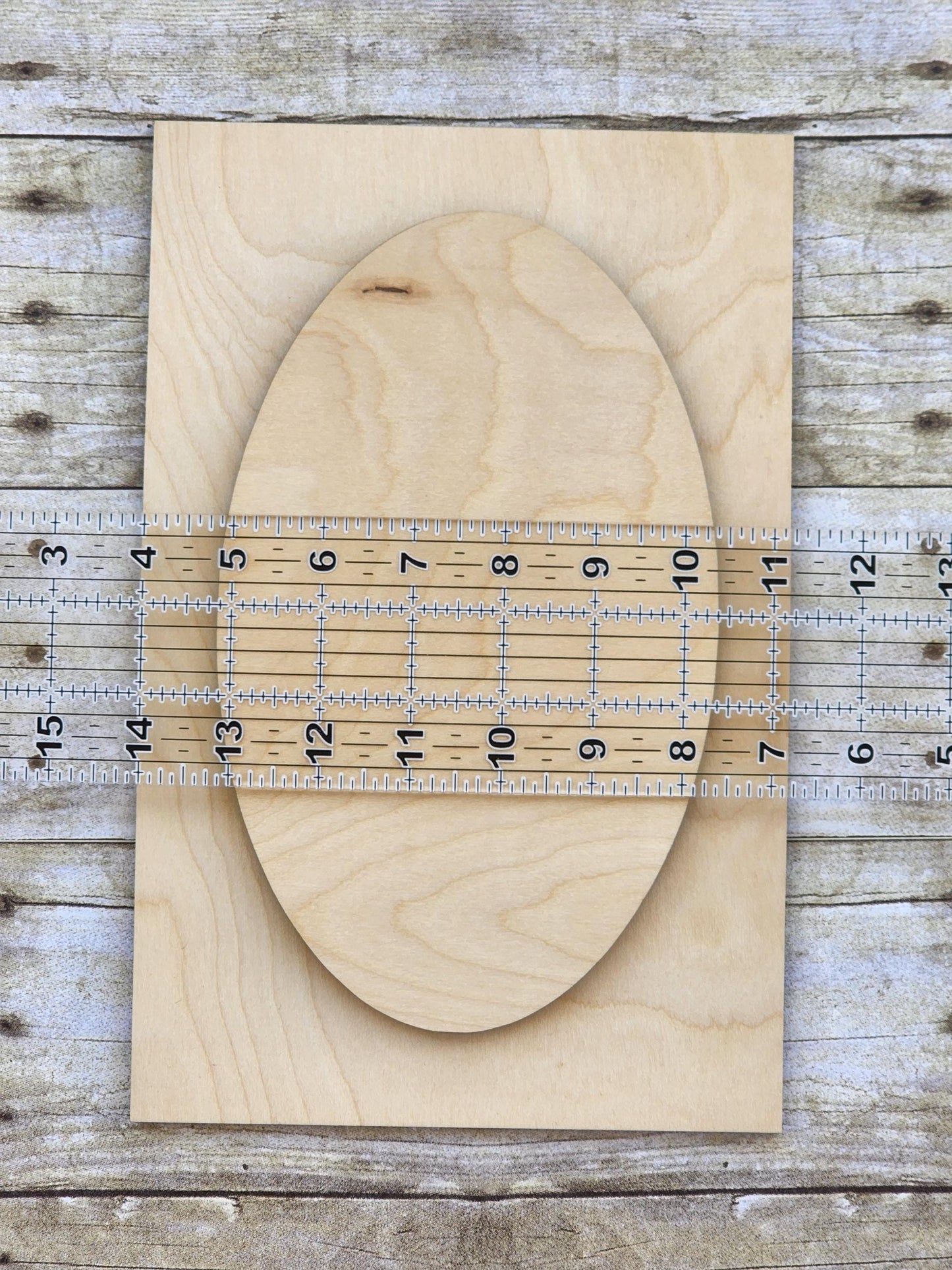 Oval Stacked Wood Plaque