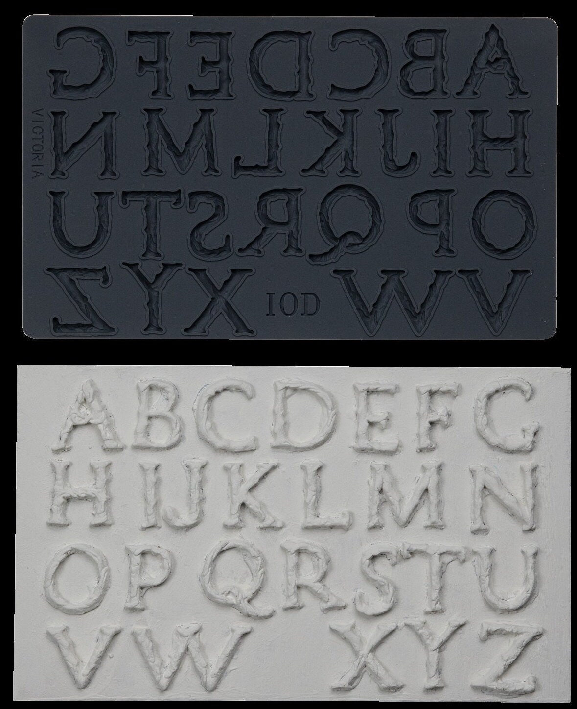IOD Victoria 6x10 Decor Mould Label Moulds Use With Clay or Resin Crafts Signs Sugar Arts Furniture Fall Decor, Victoria Mold
