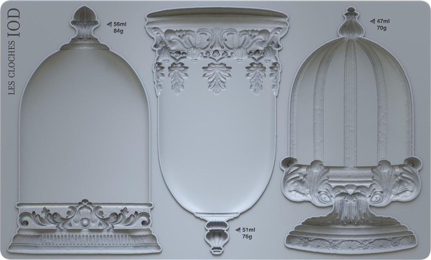 NEW Les Cloches 6x10 IOD Decor Mould, Moulds Clay or Resin Crafts Sign Sugar Art Furniture Decor, Cloche, Glass Look Mold Ship in 1 day!