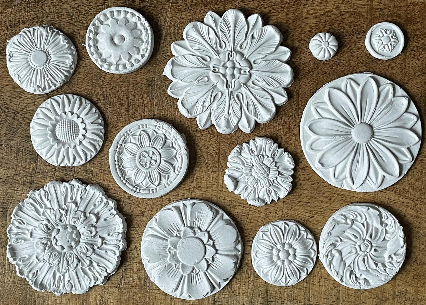IOD Rosettes 6x10 Decor Mould, Moulds Use With Clay or Resin Crafts Signs Sugar Arts Furniture Fall Decor, Rosettes Mold Ships in 1-2 days!