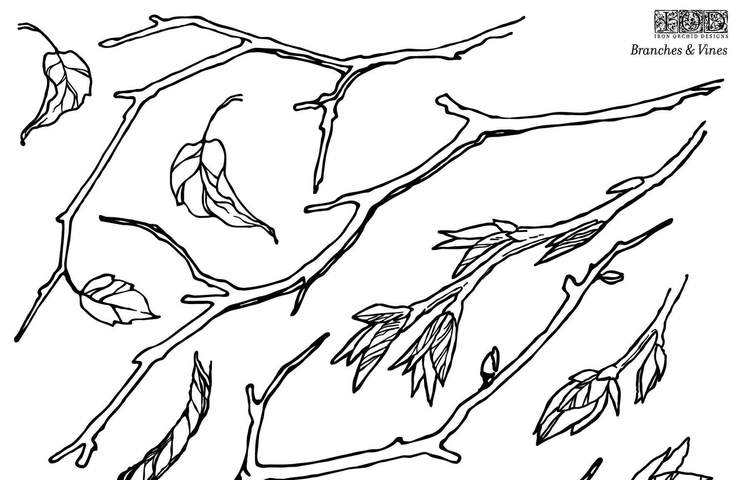 IOD Branches and Vines Stamp