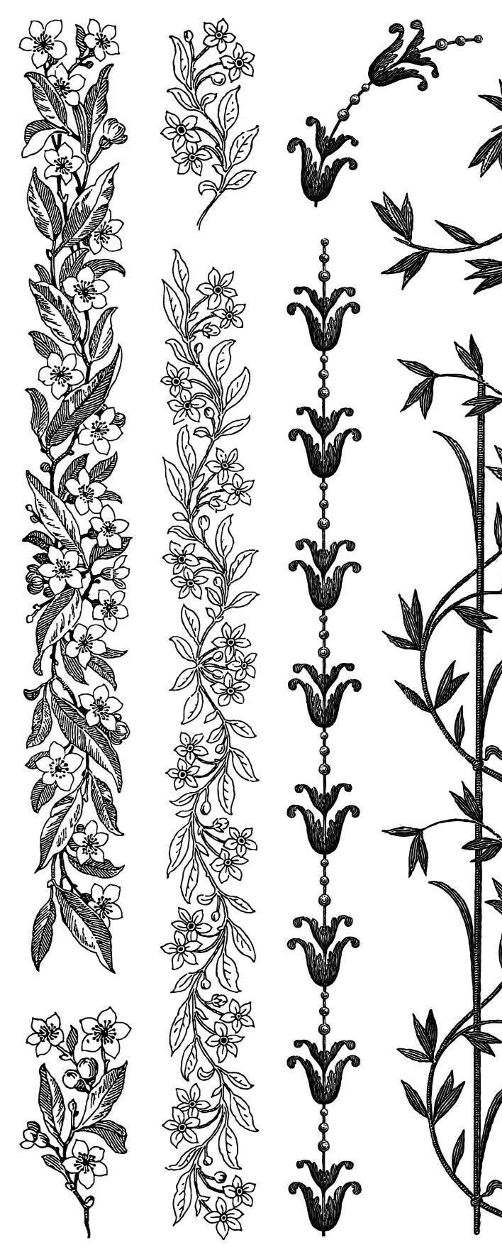 Flora and Vine IOD Stamp