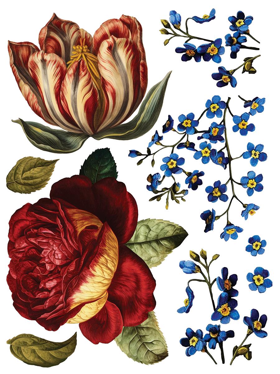 Collage de Fleur IOD Transfer Pad with (8) 12 X 16 Sheets
