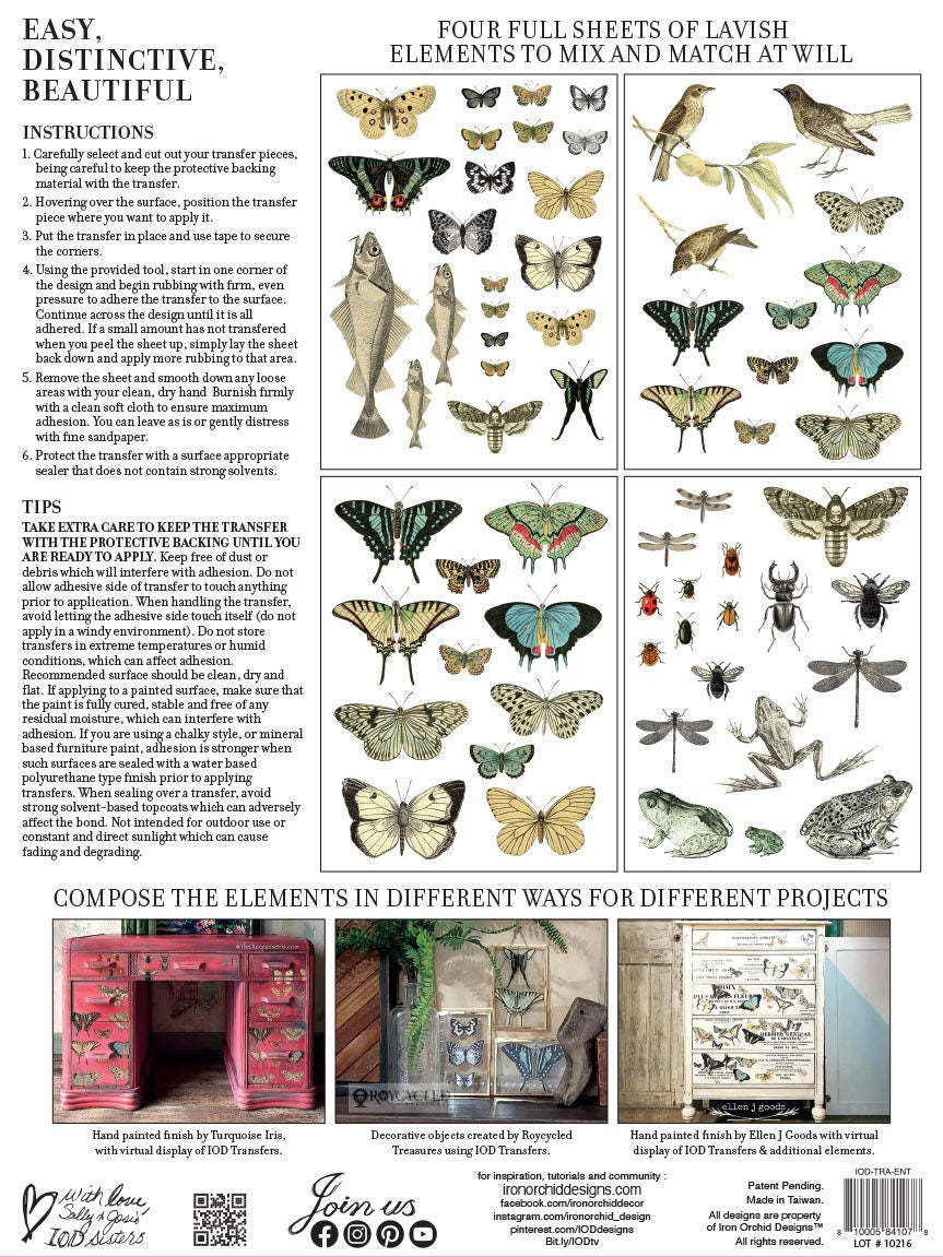 Entomology Etcetera IOD Transfer Pad with (4) 12 X 16 Sheets