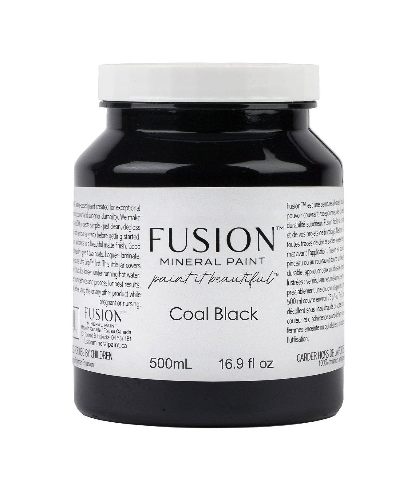 Coal Black Fusion Mineral Paint Pint