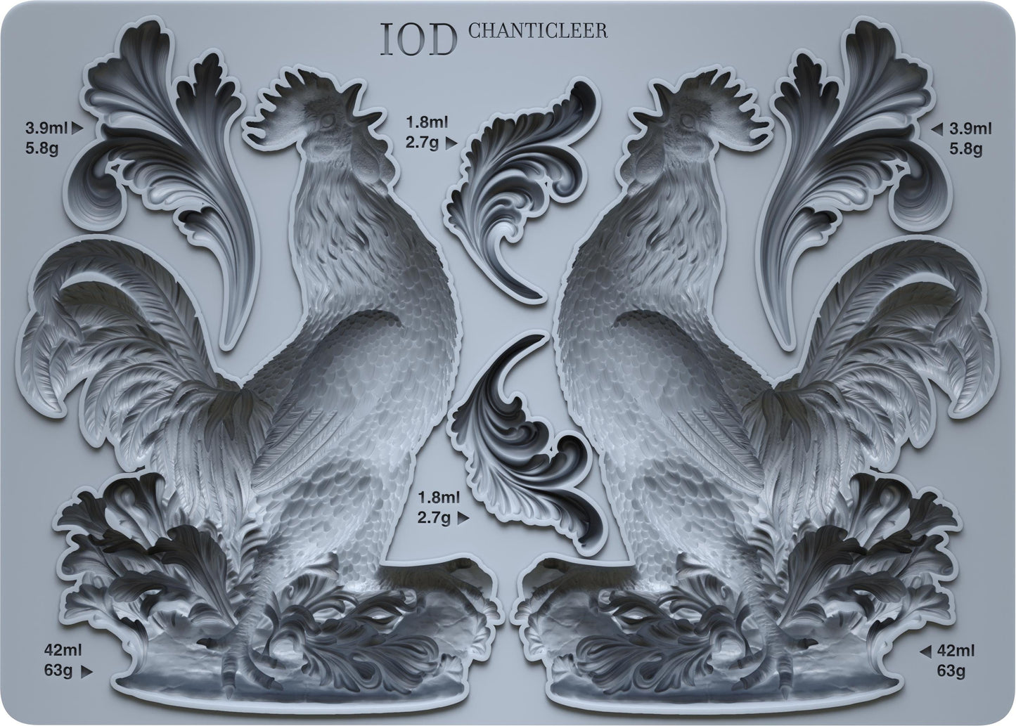 IOD Chanticleer 5x7 IOD Decor Mould