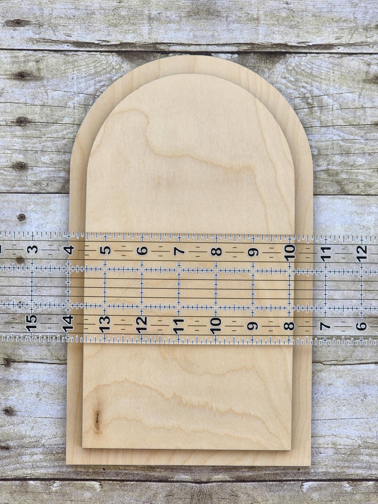 Arch Wood Frame, Layered, 11.5 x 6.5 Wooden Frames