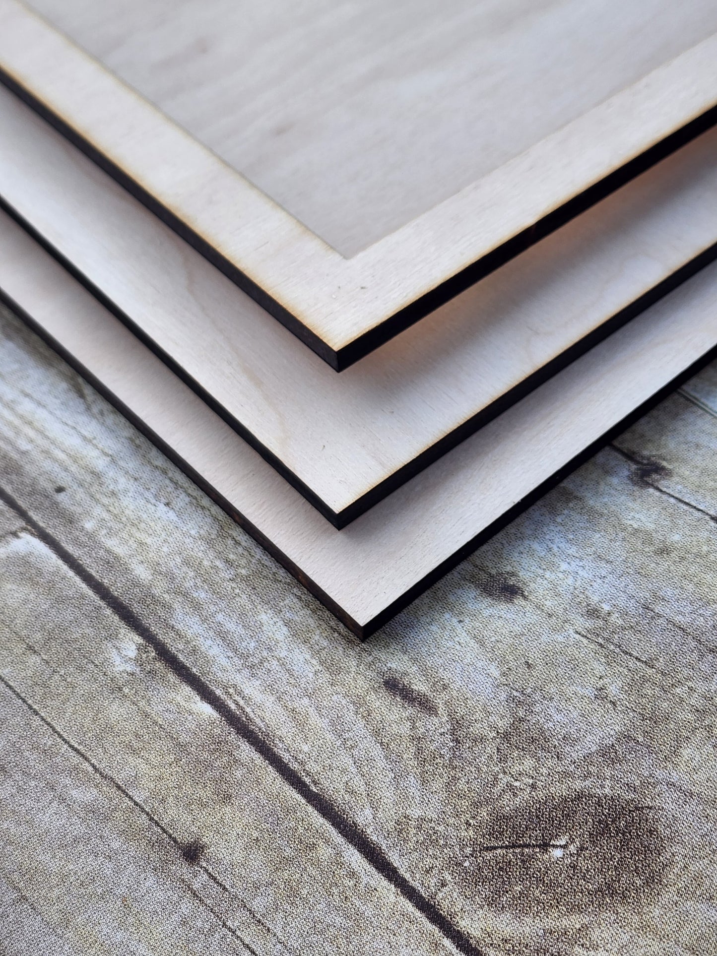 Layered Square Wood Frame 11.5 inches- Wooden Blank