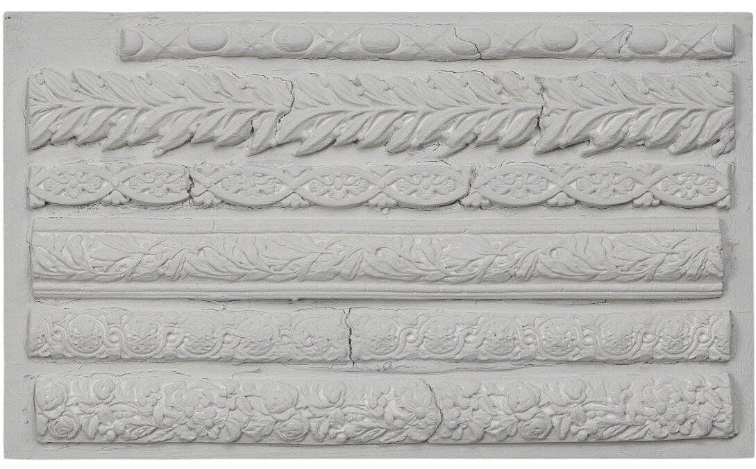 IOD Trimmings 1 6x10 Decor Mould Label Moulds Use With Clay or Resin Crafts Signs Sugar Arts Furniture Fall Decor, Trimmings 1 Mold