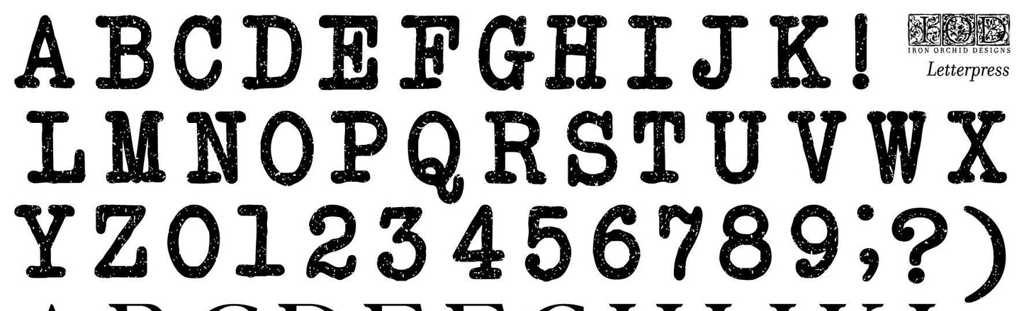 IOD Letterpress Stamp