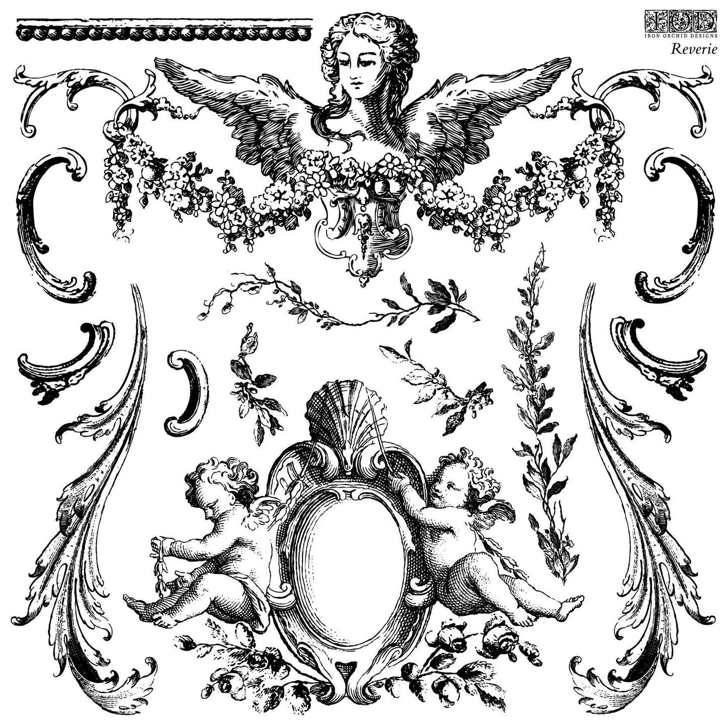 RETIRED IOD Reverie Stamp