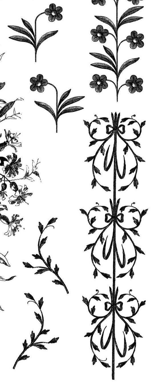 Flora and Vine IOD Stamp