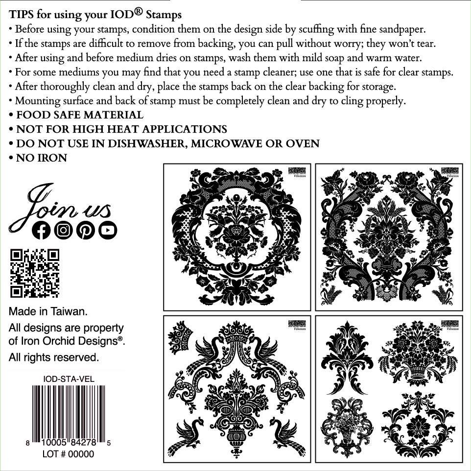 IOD Velveteen Stamp Set