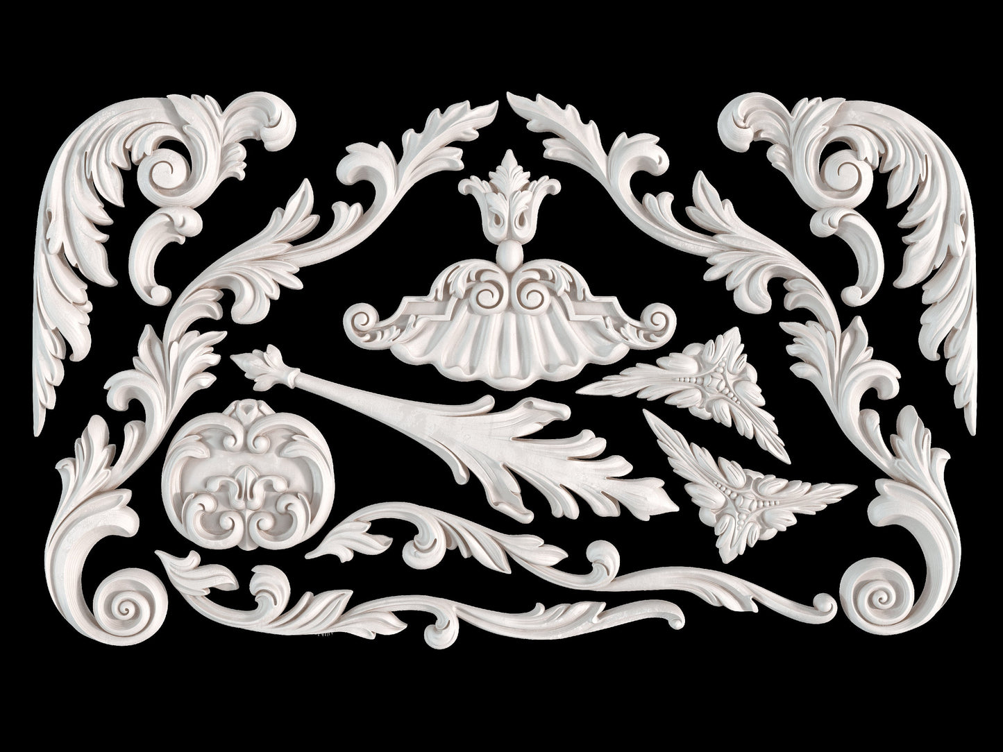 IOD Dainty Flourishes 6x10 Decor Mould