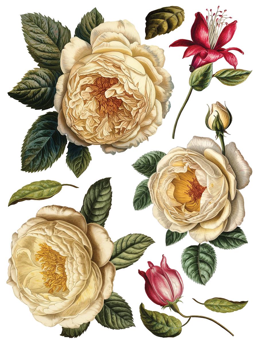 Collage de Fleur IOD Transfer Pad with (8) 12 X 16 Sheets