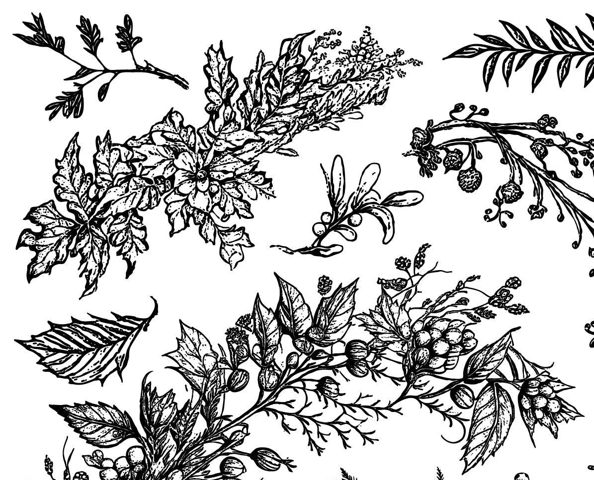 IOD Winter Adornment Stamps