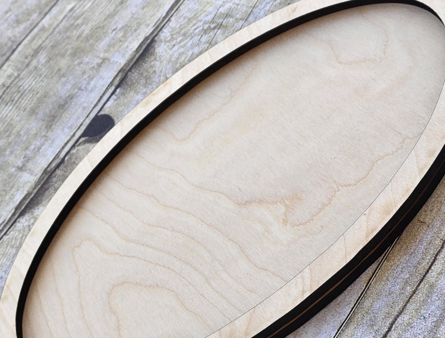 Oval Wood Frame, 10 x 6.5 Wooden Frames