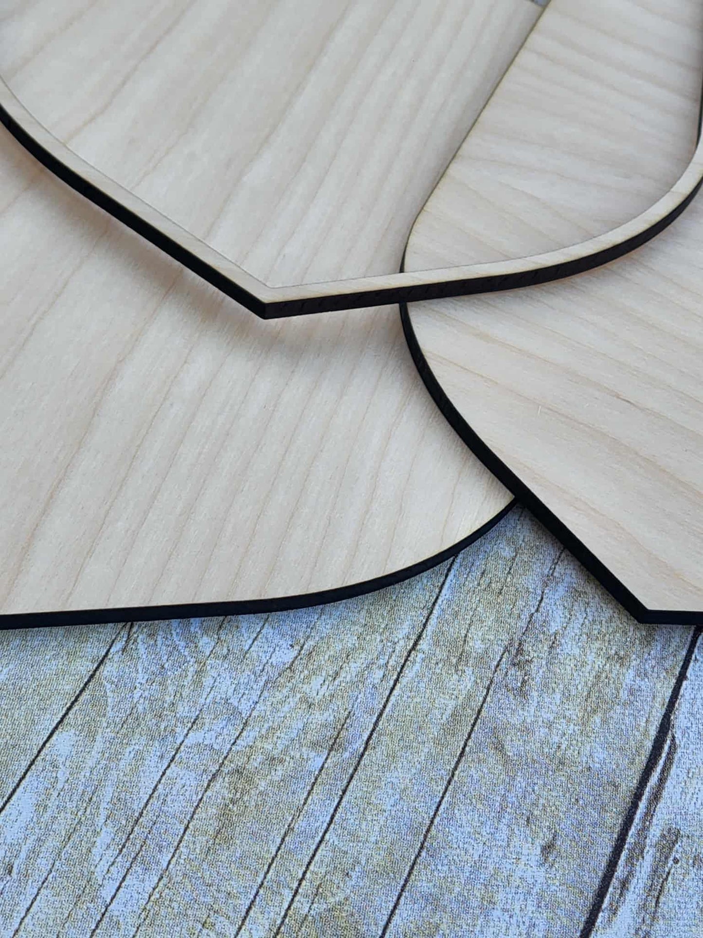 Shield Shaped Wood Frame with Inlay, 9x12" Wooden Frames