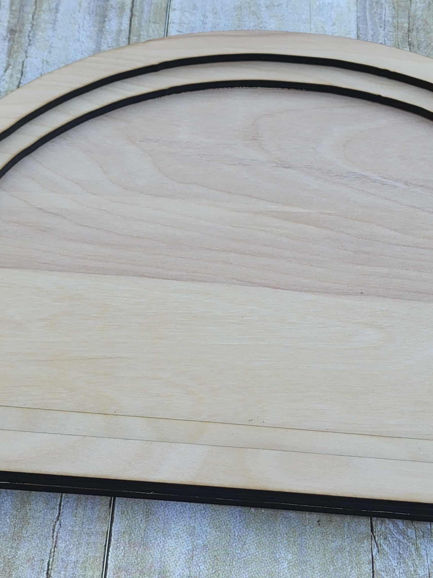 Arched Wood Frame, 14.5x10.25" Wooden Frames
