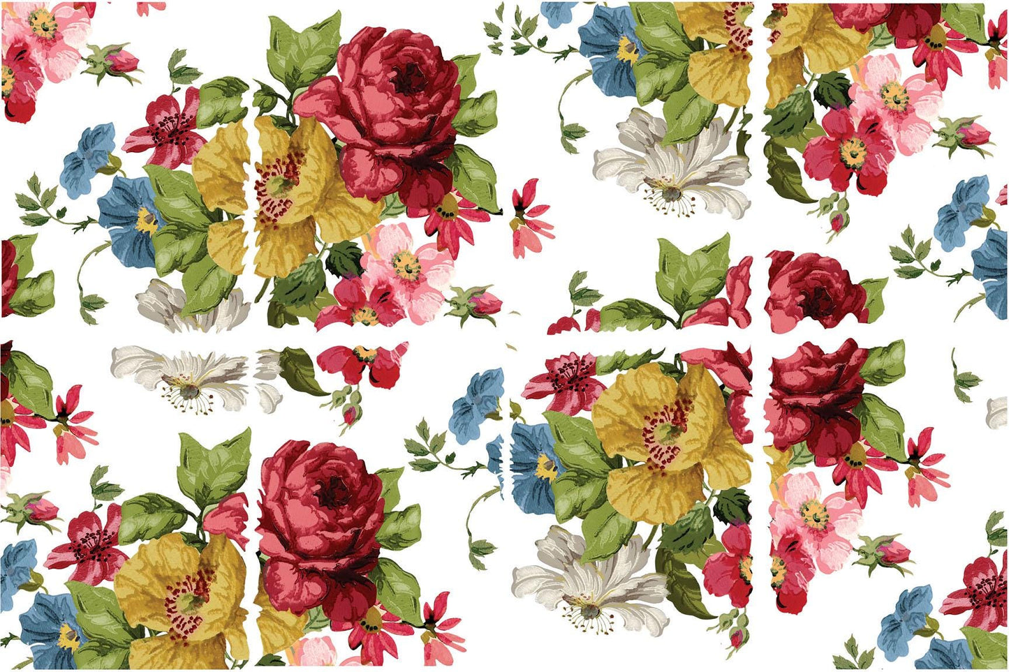 Wall Flower IOD Transfer Pad with (8) 12 X 16 Sheets by Iron Orchid Designs Rub-On Furniture Transfer Decal Ships in 1-2 days!