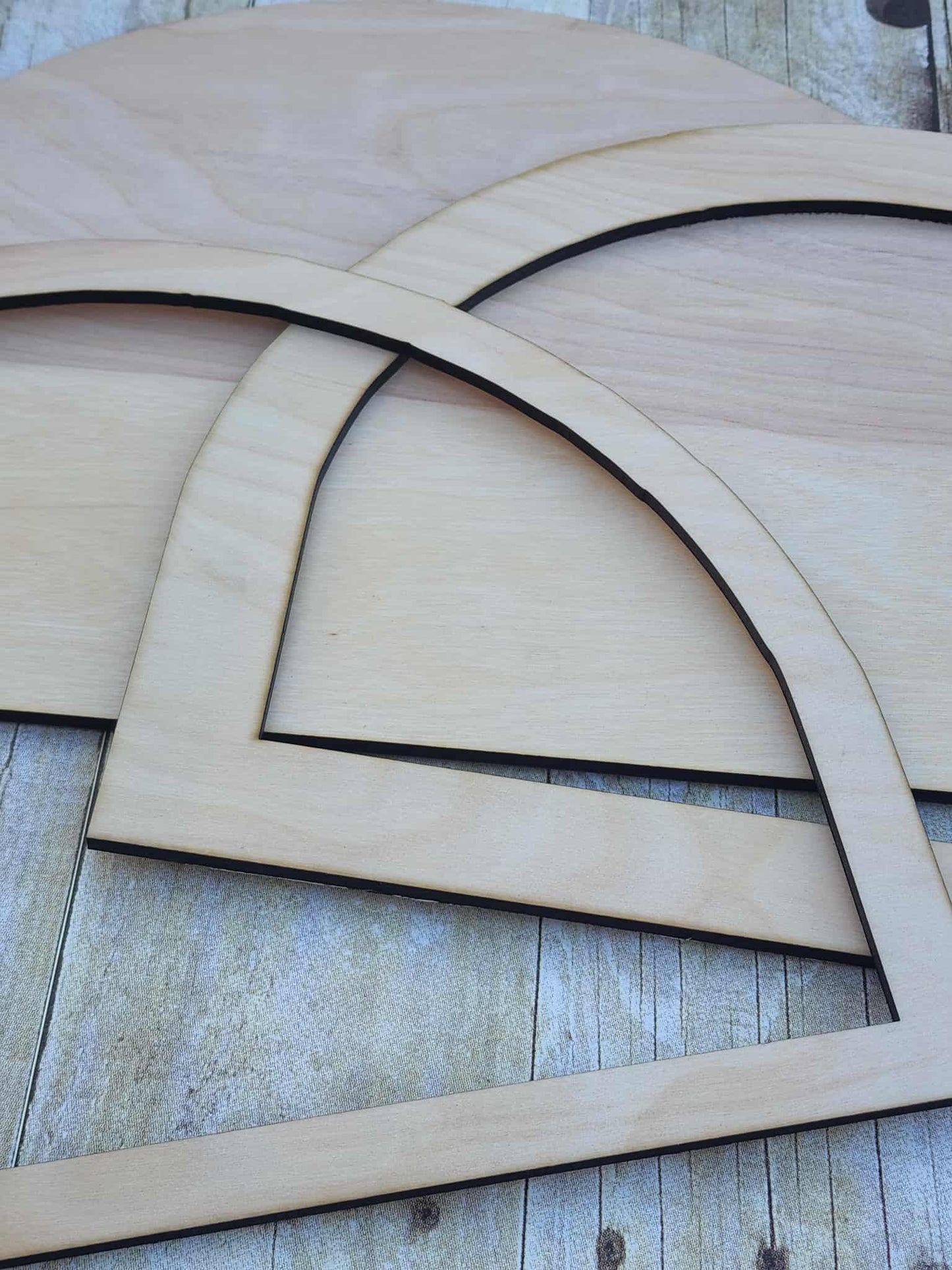 Arched Wood Frame, 14.5x10.25" Wooden Frames