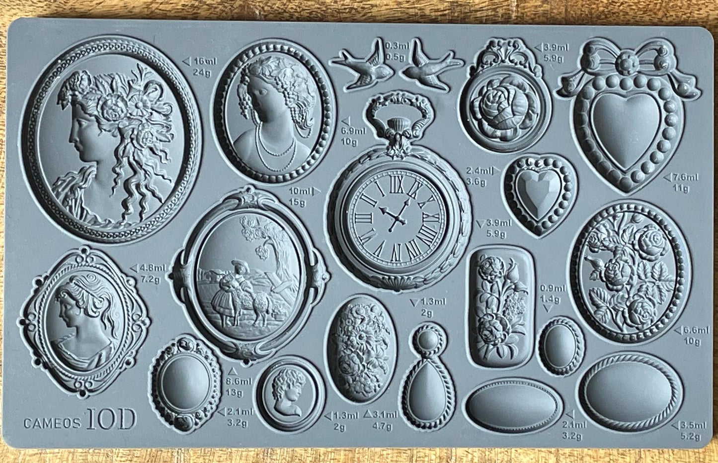 Cameos 6x10 IOD Decor Mould, Moulds Use With Clay or Resin Crafts Signs Sugar Arts Furniture Fall Decor, Cameo Mold Ships in 1-2 days!