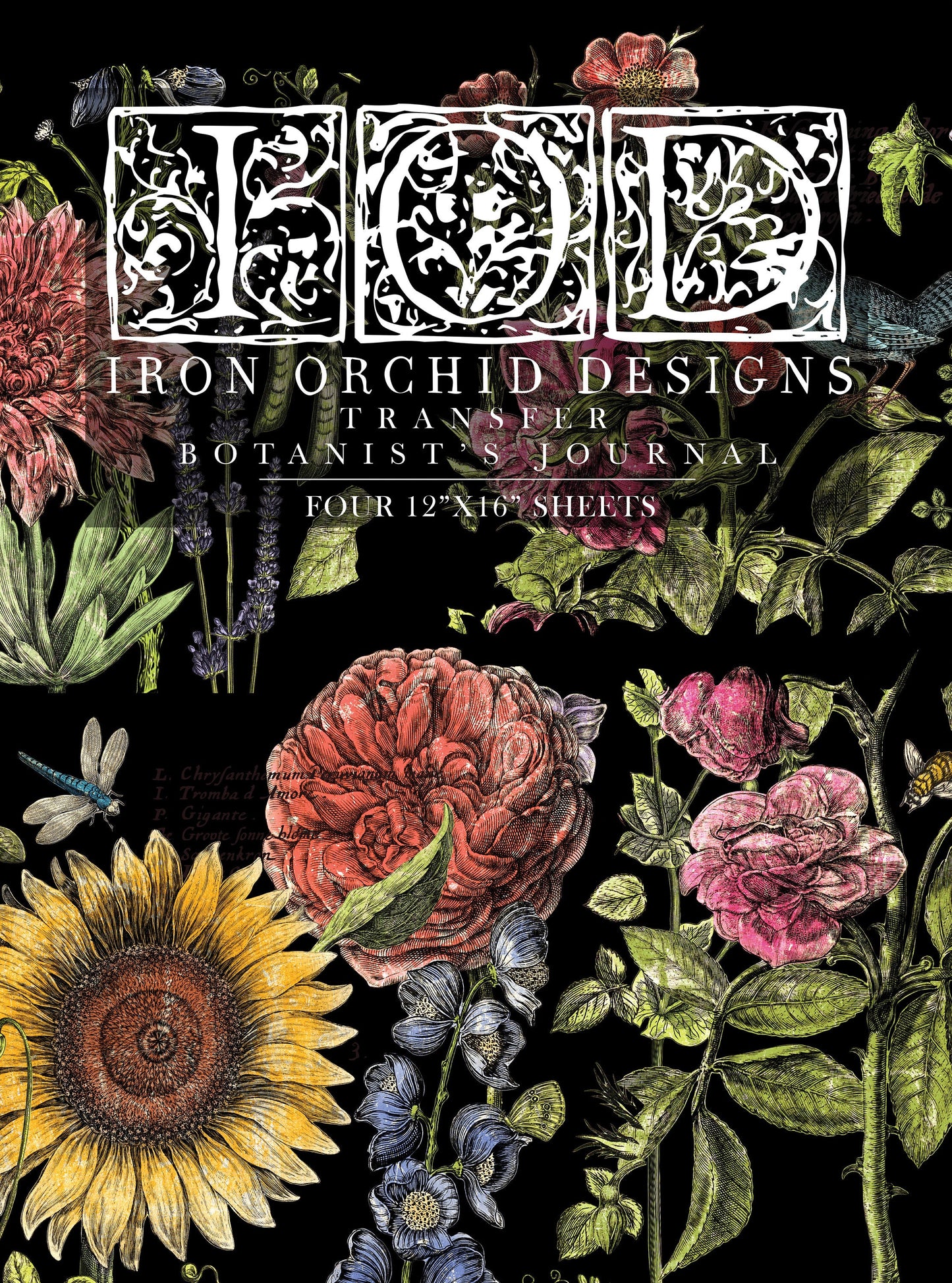 Botanist's Journal IOD Transfer Pad with (4) 12 X 16 Sheets
