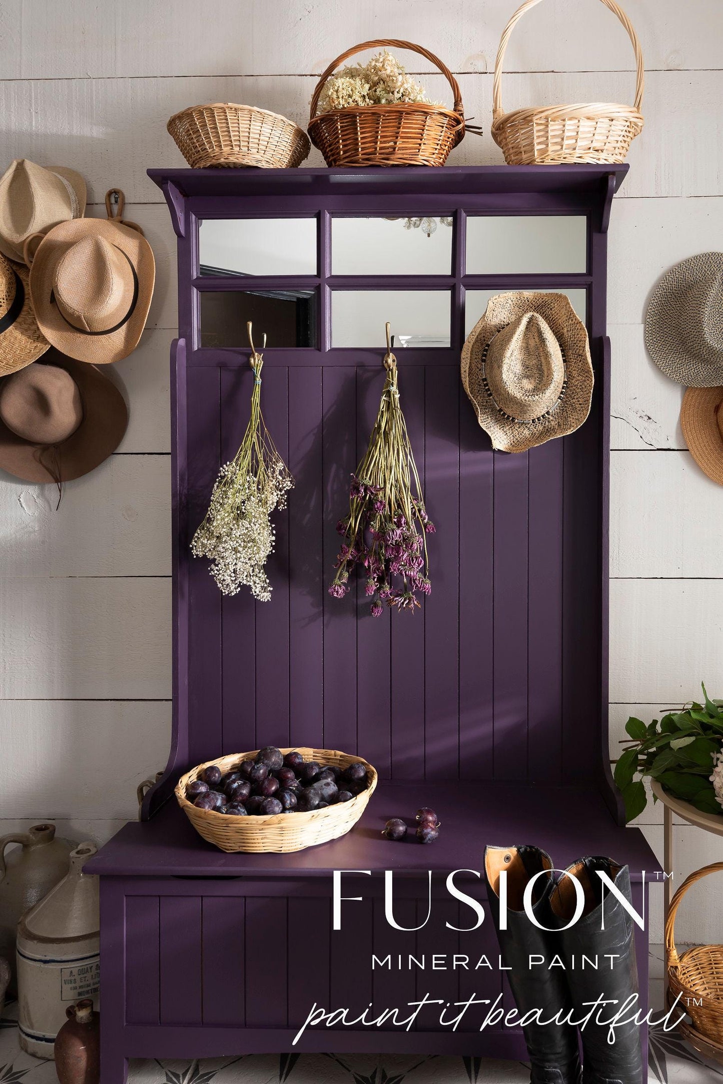 NEW Velvet Plum Fusion Mineral Paint Pint